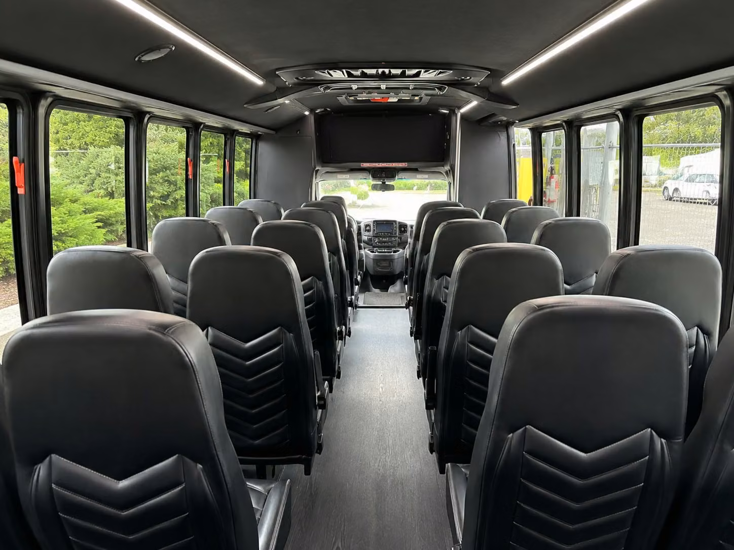 15 passenger minibus interior